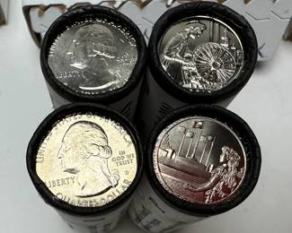 10 Rolls Uncirculated 2019 American the Beautiful Quarters Lowell Mariana Island Guam Frank Church 	Box:1.25x4x6in		107073
