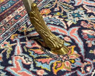 Hoof Foot Glass Top Pedestal/Plant Stand	22.5x16.5in dia		117008
