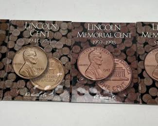 1909-2022 Lincoln Wheat & Memorial 1 Cent Penny Book Set 339 Coins 4 Books	7.75x6in		107090
