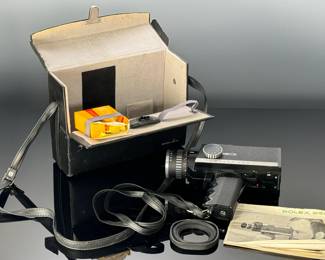 Bolex 250 Super 8 Film Camera 8mm in Case 	Case: 8.5x10.75x4in 	5lbs 2.5 oz	970091
