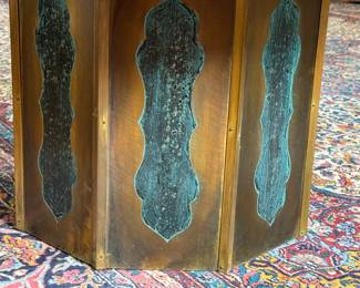 Philip & Kelvin LaVerne Chan Coffee/Cocktail Table in Bronze and Pewter	17.25 in H x 35.5in Diameter