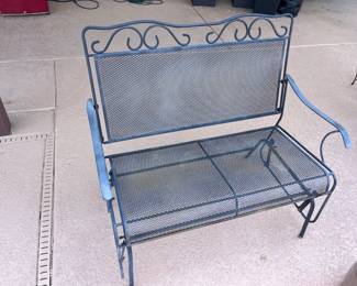 Outdoor Wrought Iron Glider Bench 	37x42x24		105007
