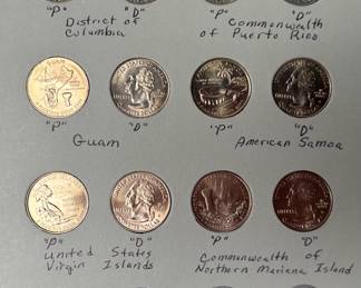 1988-1998 Washington Quarters Coin Book Set 35 Coins Complete Quarter Set	7.75x6in		107062
