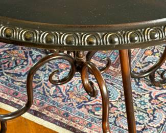 Wood Top Metal Frame Table	30in H x 38in Diameter		117009
