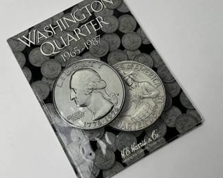 1965-1987 Washington Quarters Coin Book Set 43 Coins Complete Quarter Set	7.75x6in		107061
