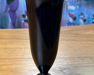 Black Amethyst Floral vase/Parfait glass	6.25in H x 3in Dia		110013
