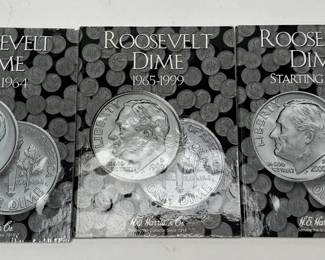 1946-2022 Roosevelt Dime Coin Book Set 178 Coins 3 Books	7.75x6in		107084
1946-2022 Roosevelt Dime Coin Book Set 178 Coins 3 Books	7.75x6in		107084
