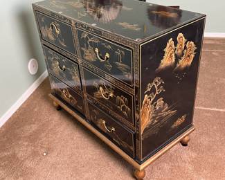 6-Drawer Asian Dresser Hand-Painted 	31.5x38x17in		110059
