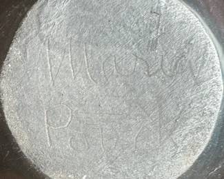 Maria Poveka San Ildefonso Black Ware Pottery Pot Bowl Native American Pottery Maria Martinez 	3in H x 4.25in Diameter at widest point 		104003