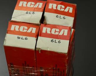 Lot of 4 NOS RCA 6L6 Black Can Metal Tubes	5x6.5x1.5in	10oz	970040
