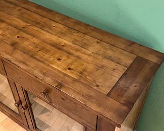 Rustic Solid Wood Glass Door Buffet Cabinet	36 x 55 x 19in		106009
