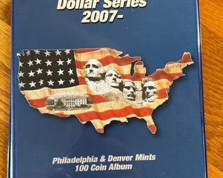 78 coin set Presidential Dollar Series 2007  Supersafe Book Set 	8.25x6.5in		107018
