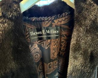 Thomas E. McElroy Full Length Natural Ranch Mink Coat	Unmarked, though owner remarked in is a size 12. 		117010

