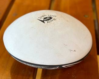 Diane Lewis Acoma Pueblo Seed Pot Native American Pottery Butterfly  	1.5in h x 2.625in Diameter 		104005
