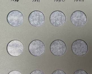 1873-1891 Liberty Seated Quarters Coin Book Set 15 Coins Partial Quarter Set	7.75x6in		107055
