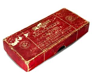 Starrett Micrometer Caliper No. 436-1in Machinist Tool T436RL  	Box: 1x2.5x5.5in	6OZ	970065
