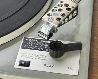 Bogen-Presto B61 Turntable Vintage 4 speed Lenco L70 w/ Shure V5 Type III Phono Cartridge	7x19x14in	24lbs 12 oz	970034
