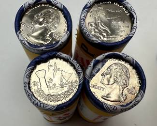 12 Rolls 2009 District of Columbia and U.S. Territories Quarters Virgin Islands Guam Mariana Puerto Rico DC	Box:1.25x4x6in		107076
