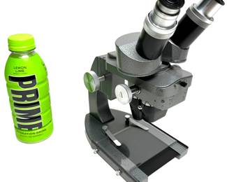 Vintage Leitz Wetzlar Stereo Microscope Germany Stereomicroscope Leica 	10.5x 5.25x7.75in	6lbs 5 oz	970067
