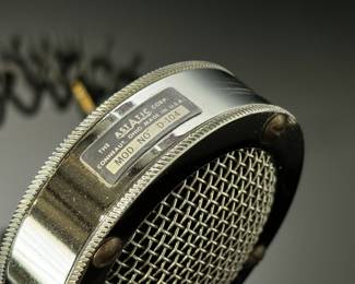 Vintage Astatic D-104 Mic on Stand CB Ham Radio Microphone D104  	12in H x 5.5in Diameter Base 	2lbs 8oz	970098
