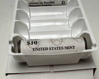 2 Rolls Uncirculated 2021 American the Beautiful Quarters Alabama Tuskegee Airmen National Historic Site	Box:1.25x4x6in		107075
