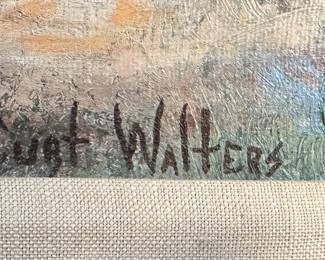 Original Art Curt Walters Country Barn Oil Painting  	Frame: 30.25x36in		107032
