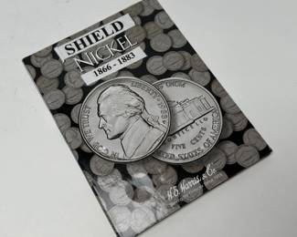 1886-1883 Union Shield Nickel Coin Book Set 16 Coins	7.75x6in		107085
