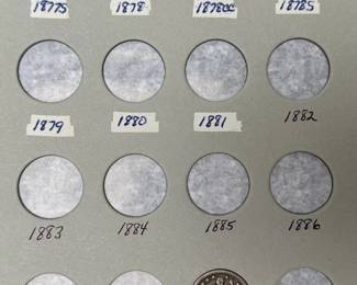 1873-1891 Liberty Seated Quarters Coin Book Set 15 Coins Partial Quarter Set	7.75x6in		107055
