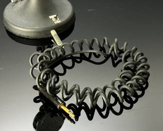 Vintage Astatic D-104 Mic on Stand CB Ham Radio Microphone D104  	12in H x 5.5in Diameter Base 	2lbs 8oz	970098
