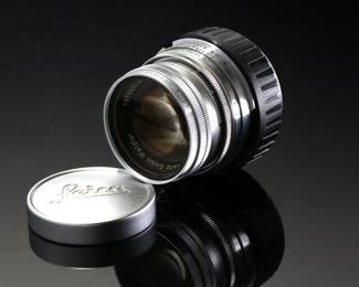 1950s Leica Leitz Summicron 50mm f/2 Lens 1:2/50 Wetzlar M3 5cm 1:2 Type 1 Collapsible M Bayonet Mount 	Collapsed: 1.95in long x 2in Diameter 	0.5lbs 	970004
