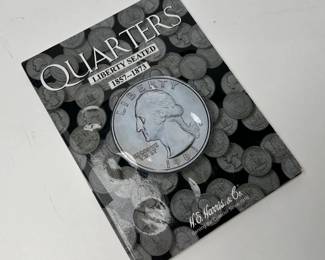 1857-1873 Liberty Seated Quarters Coin Book Set 10 Coins Partial Quarter Set	7.75x6in		107054
