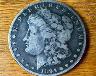 USA 1 Dollar 1894 O Morgan Silver Dollar Coin 1894-O			107025
