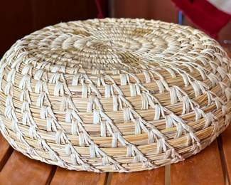 9in Tohono O'odham Papago Large Bowl Basket Native American 	3.75in H x 9in Diameter at Rim 		104011
