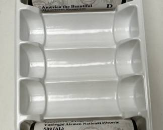 2 Rolls Uncirculated 2021 American the Beautiful Quarters Alabama Tuskegee Airmen National Historic Site	Box:1.25x4x6in		107075
