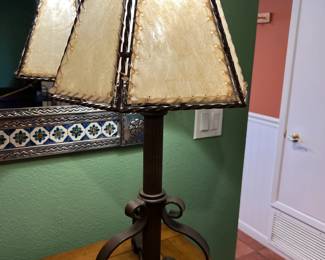 Rustic Scroll Iron Table Lamp Single 	30 x 12 x 12in		106010
