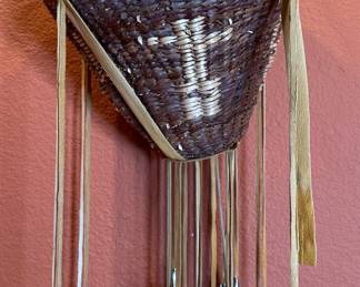 Apache Burden Basket Native America 	9in h x 11.25in Diameter 		104007
