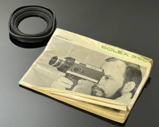 Bolex 250 Super 8 Film Camera 8mm in Case 	Case: 8.5x10.75x4in 	5lbs 2.5 oz	970091
