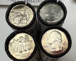 12 Rolls Uncirculated 2016-2017 American the Beautiful Quarters Shawnee Cumberland Gap Harpers Ferry Roosevelt Park Fort Sumter Effigy Mounds 	Box:1.25x4x6in		107070
