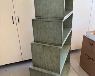 Vintage Green Stackable Bookshelf System	66.5 x 37 x 18in		117014
