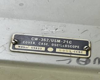 US Navy WWII AN/USM-24c Oscilloscope OS-51/USM-24c Synchroscope	14.5x16.5x14.5in	55lbs	970097

