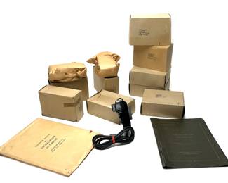 Lot of 10 Military Radio Microphone M-52/U Audiosears 1422 Handheld Noise Cancelling Mic NIB	1 Box: 3x5x7in	Total Weight: 9lbs 5.5oz	970079
