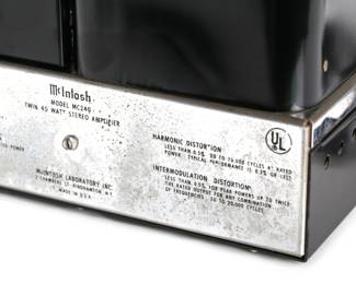 McIntosh MC 240 Vintage Hi-Fi Tube Amplifier MC240 Amp with Cage	8x10.5x15.75in	54lbs unpacked	970012