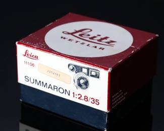 1965 Leica Leitz Summaron 35mm 2.8 M Lens w Ocular 3.5cm f/2.8 M3 Goggles SIMOW/11106 in Box M Bayonet 	Original Box: 2.9x4.9x4.35	1lbs	970002