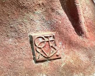 Vintage Large Paolo Soleri Arcosanti Bell Bronze Wind Chime Windbell 	total hang 30 inches Bell: 8 x 7.5 indiameter 		104021
