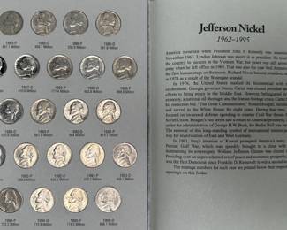 1938-2019 Jefferson Nickel Coin Book Set 197 Coins 3 Books 	7.75x6in		107088
