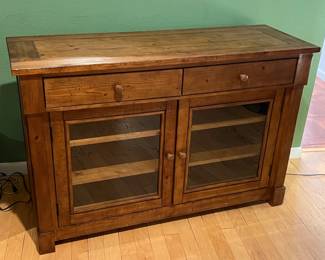 Rustic Solid Wood Glass Door Buffet Cabinet	36 x 55 x 19in		106009
