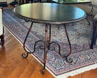 Wood Top Metal Frame Table	30in H x 38in Diameter		117009
