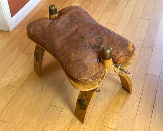 Vintage 1960’s Egyptian Camel Saddle Stool	16 x 23 x 14in		106005
