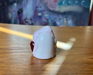 Mini McKee Style Bottoms Up Shot Glass Hand Painted	2in h x 1.75in Diameter 		110047
