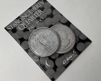 1916-1930 Standing Liberty Quarters Coin Book Set 38 Coins Partial Quarter Set	7.75x6in		107058
